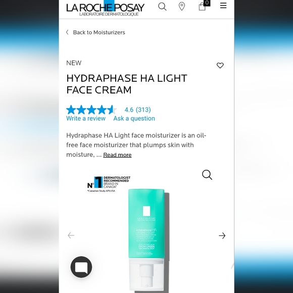 Hydraphase HA Light face moisturizer NEW - Picture 2 of 3